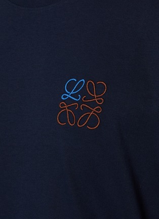  - LOEWE - Embroidered Two-Toned Anagram Cotton T-Shirt