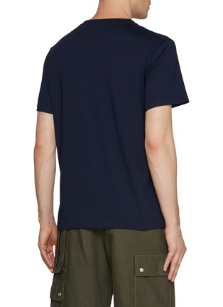 Back View - Click To Enlarge - LOEWE - Embroidered Two-Toned Anagram Cotton T-Shirt