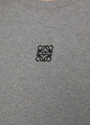  - LOEWE - Embroidered Anagram Cotton T-Shirt