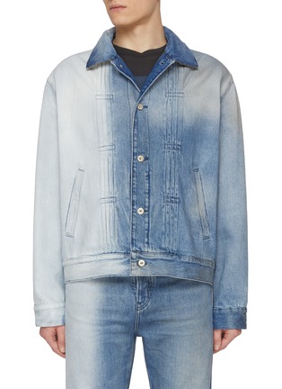 Main View - Click To Enlarge - LOEWE - Light Wash Faded Denim Jacket