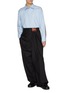 Figure View - Click To Enlarge - LOEWE - Logo Patch Draped Front Cotton Silk Pants