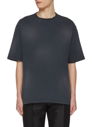 Main View - Click To Enlarge - LOEWE - Embroidered Anagram Sleeve Loose Cotton T-shirt