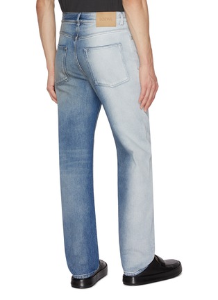 Back View - Click To Enlarge - LOEWE - Light Wash Faded Straight Leg Jeans