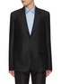 Main View - Click To Enlarge - LOEWE - Single Breasted Wool Silk Blazer