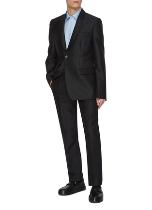 Figure View - Click To Enlarge - LOEWE - Single Breasted Wool Silk Blazer