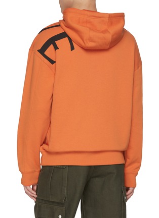 Back View - Click To Enlarge - LOEWE - Crossbody Logo Cotton Hoodie