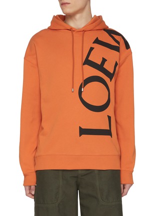 Main View - Click To Enlarge - LOEWE - Crossbody Logo Cotton Hoodie