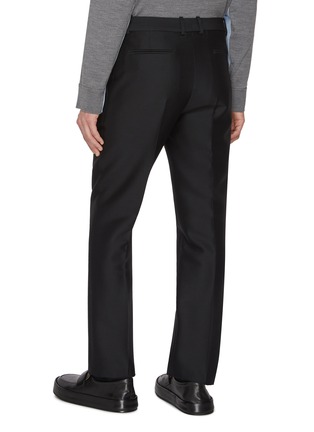 Back View - Click To Enlarge - LOEWE - Single Pleat Slim Fit Wool Silk Pants