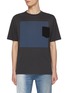 Main View - Click To Enlarge - LOEWE - Gradient Square Pocket  Embroidered Logo Cotton T-Shirt