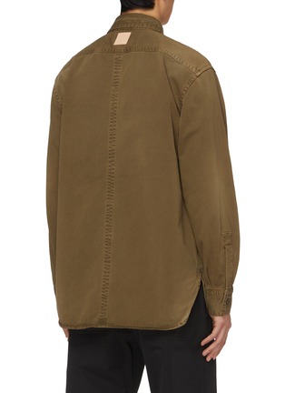 Back View - Click To Enlarge - LOEWE - Shadow Layered Pocket Cotton Shirt Jacket