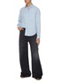 Figure View - Click To Enlarge - LOEWE - Tonal Anagram Embroidered Pocket Cotton Shirt
