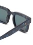 Detail View - Click To Enlarge - GAST - (Not) Common Blue Pearl Acetate Rectangle Sunglasses