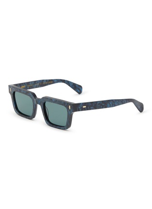 Main View - Click To Enlarge - GAST - (Not) Common Blue Pearl Acetate Rectangle Sunglasses