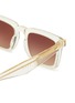 Detail View - Click To Enlarge - GAST - Gusto Champagne Acetate Square Sunglasses