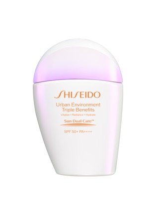 Main View - Click To Enlarge - SHISEIDO - Urban Environment Triple Beauty Suncare Emulsion SPF 50+ PA++++ 30ml