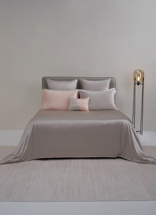  - SILKY MIRACLE - The One King Size Silk Bed Set — Galaxy Grey/Nude