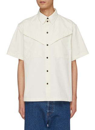 Main View - Click To Enlarge - BOTTEGA VENETA - Layered Chest Pocket Shirt