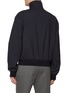 Back View - Click To Enlarge - BOTTEGA VENETA - Stand Collar Zip Up Wool Blouson Jacket