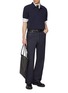 Figure View - Click To Enlarge - BOTTEGA VENETA - Embroidered Logo Cotton Polo Shirt