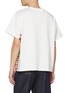 Back View - Click To Enlarge - BOTTEGA VENETA - Gingham Insert Cotton T-Shirt