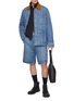 Figure View - Click To Enlarge - BOTTEGA VENETA - Contrast Collar Multi Pocket Denim Jacket