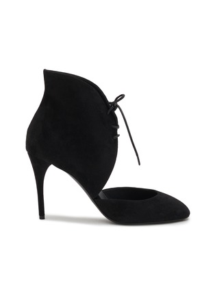 Main View - Click To Enlarge - ALAÏA - Decolette Boots 90 Suede Pumps