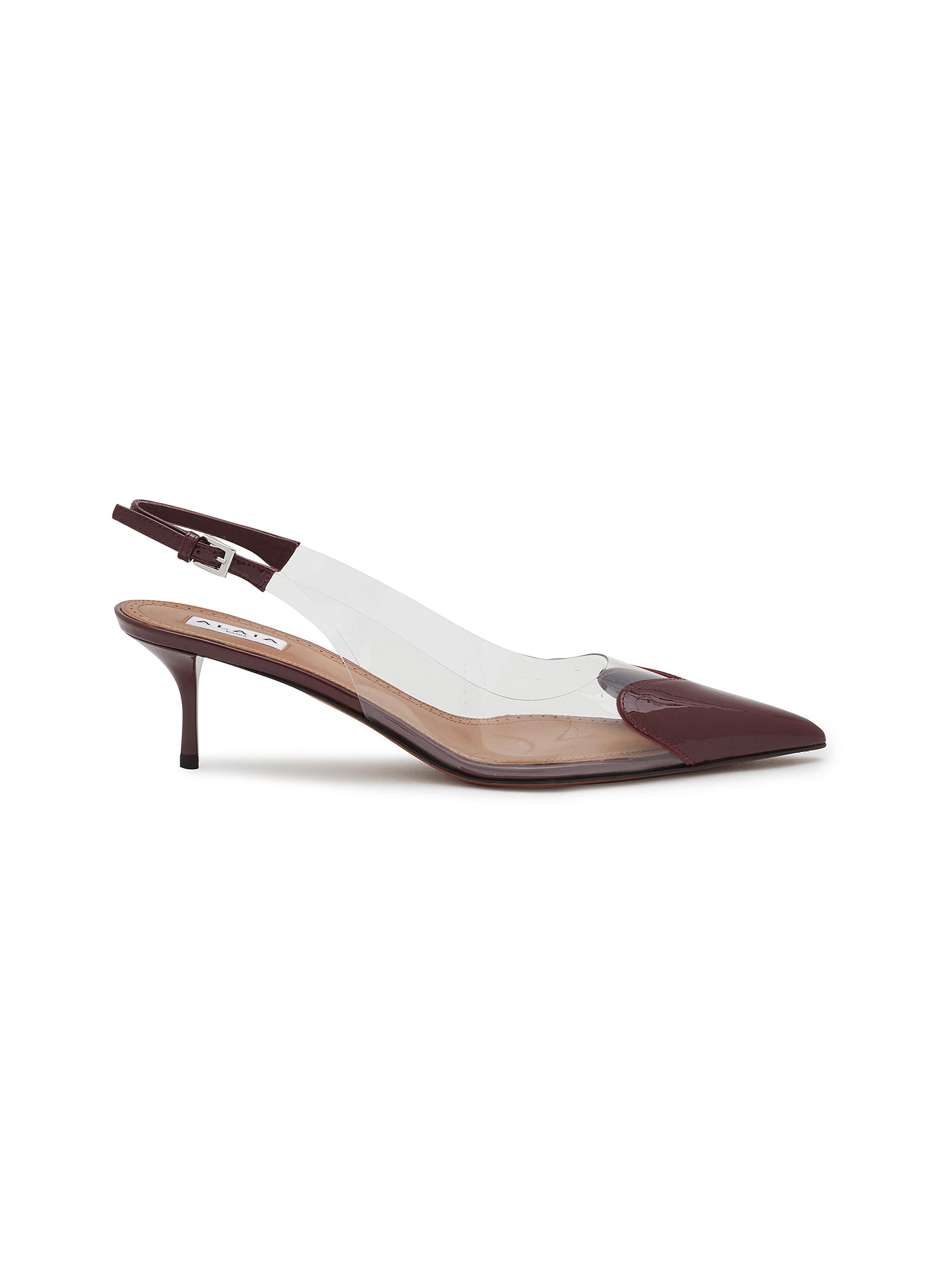 ALAÏA | Le Coeur 55 Patent Leather Slingback Pumps | Women ALAÏA | Le Coeur 55 Patent Leather Slingback Pumps | Women