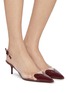 Figure View - Click To Enlarge - ALAÏA - Le Coeur 55 Patent Leather Slingback Pumps