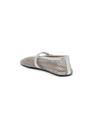  - ALAÏA - Fishnet Leather Mesh Flats