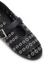 Detail View - Click To Enlarge - ALAÏA - Perforated Leather Ballerina Flats