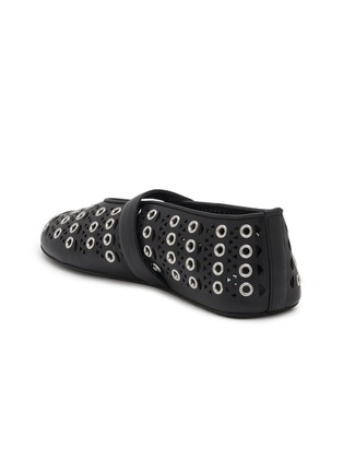  - ALAÏA - Perforated Leather Ballerina Flats