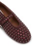 Detail View - Click To Enlarge - ALAÏA - Strass Embellished Suede Flats