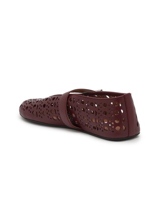  - ALAÏA - Perforated Leather Ballerina Flats