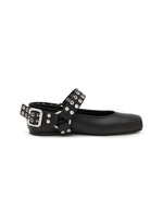 【ALAIA直営店】BALLERINES BIKER EN CUIR Alaïa Leather Biker Ballet Flats | Harrods US