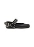 Main View - Click To Enlarge - ALAÏA - Motorcycle Leather Mary Jane Flats