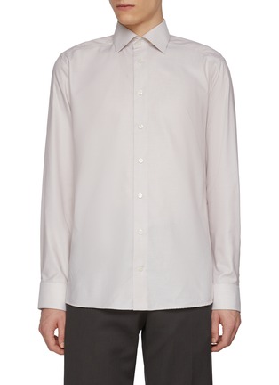 Main View - Click To Enlarge - ETON  - Long Sleeve Spread Collar Shirt