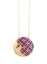 Main View - Click To Enlarge - NADA GHAZAL - My Muse Glory Enamel Gold Ruby Enamel Necklace