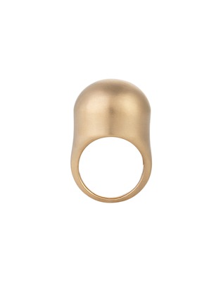 Main View - Click To Enlarge - NADA GHAZAL - My Muse Cocoon Pure Gold Round Big Ring — Size EU53