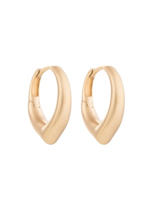 Main View - Click To Enlarge - NADA GHAZAL - The Arch 18K Gold Hoop Earrings