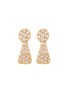 Main View - Click To Enlarge - NADA GHAZAL - Unlock Power 18K Gold Diamond Mini Earrings