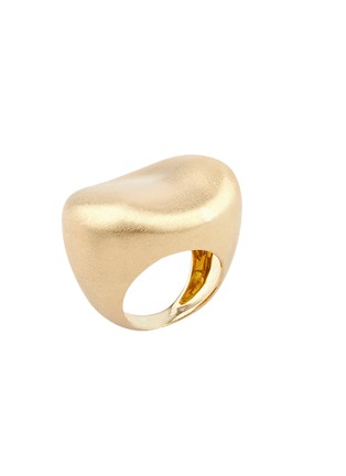 Main View - Click To Enlarge - NADA GHAZAL - Malak Gold Oval Ring — Size EU54