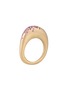 Main View - Click To Enlarge - NADA GHAZAL - My Muse Urban Colour Gold Pink Sapphire Thin Ring — Size EU53