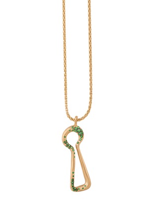 Main View - Click To Enlarge - NADA GHAZAL - Unlock Luck 18K Gold Tsavorite Necklace