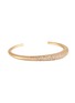 Main View - Click To Enlarge - NADA GHAZAL - My Muse Urban Winter Gold Diamond Thin Cuff — Size 17cm