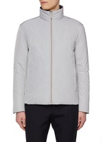 Color Blocked Bomber Jacket In Cotton Loopback | Thom Browne