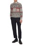 Figure View - Click To Enlarge - THOM BROWNE - Donegal Holiday Hector Wool Mohair Sweater