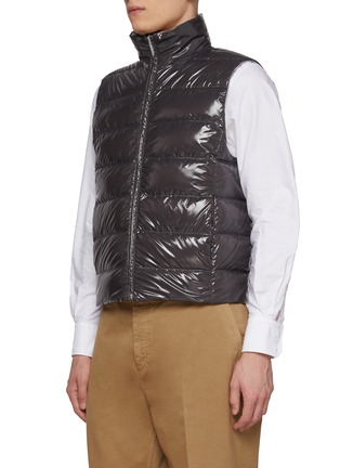 Detail View - Click To Enlarge - THOM BROWNE - Packable Reversible Puffer Vest