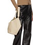 Figure View - Click To Enlarge - KHAITE - Small Lotus Leather Tote