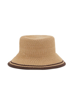 Main View - Click To Enlarge - EUGENIA KIM - Jonah Raffia Packable Bucket Hat