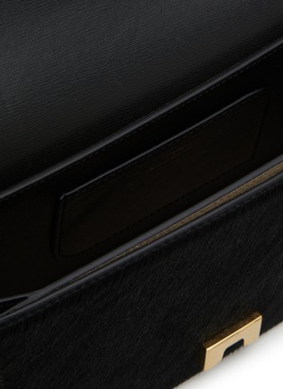 Detail View - Click To Enlarge - TOTEME - Mini T-Flap Pony Hair Leather Clutch Bag